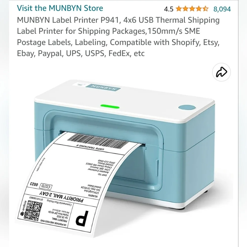 Label Printer & Extra Label Paper